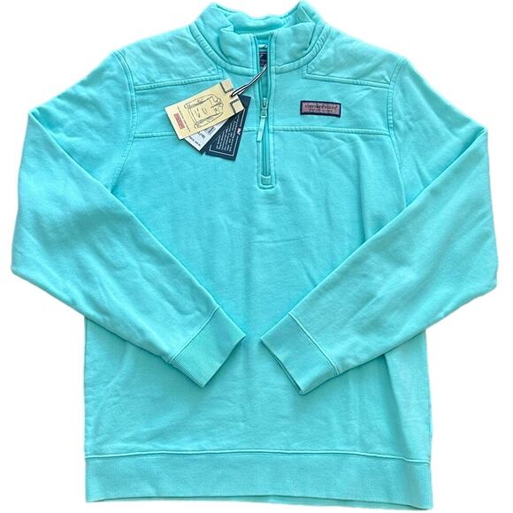Vineyard Vines Shep Shirt Zipper Pullover Caicos Boys XL NWT